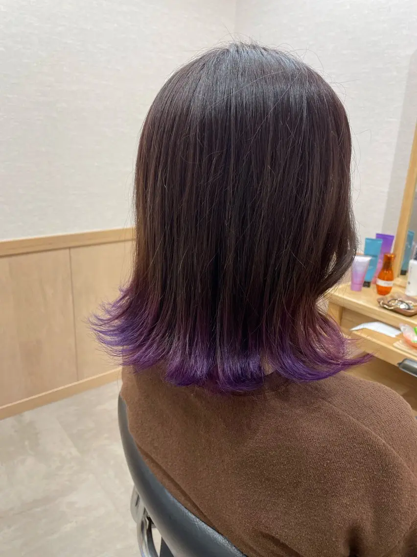 ミディアム カラー カット ヘアカラー miho 🌼🌼🌼のヘアスタイル