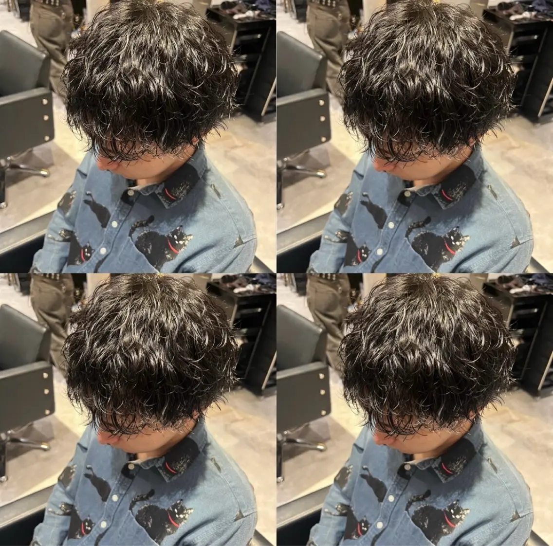 メンズカット➕最上級ケアパーマ➕トリートメント【波巻き/フェザー/ニュアンス/シャドウ/ツイスパ/スパイラル/韓国風】の写真