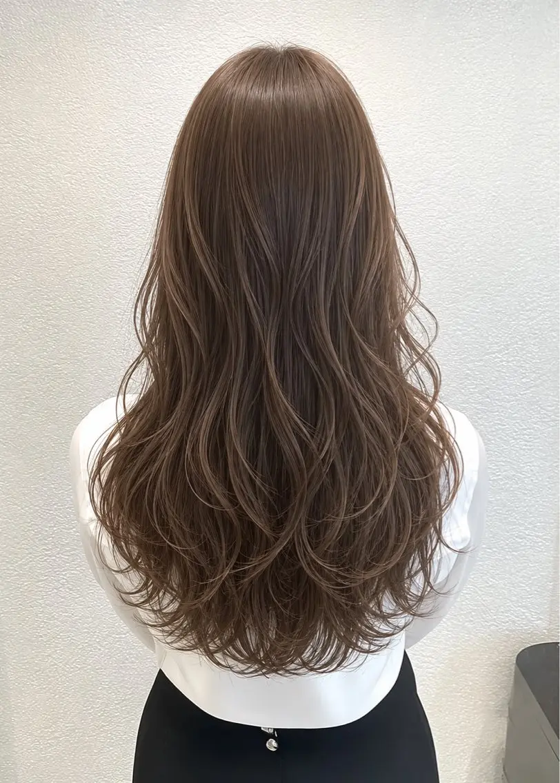 ロング パーマ パーマ トリートメント 佐藤優晟/カラー/ 癖毛ショート/表参道のヘアスタイル