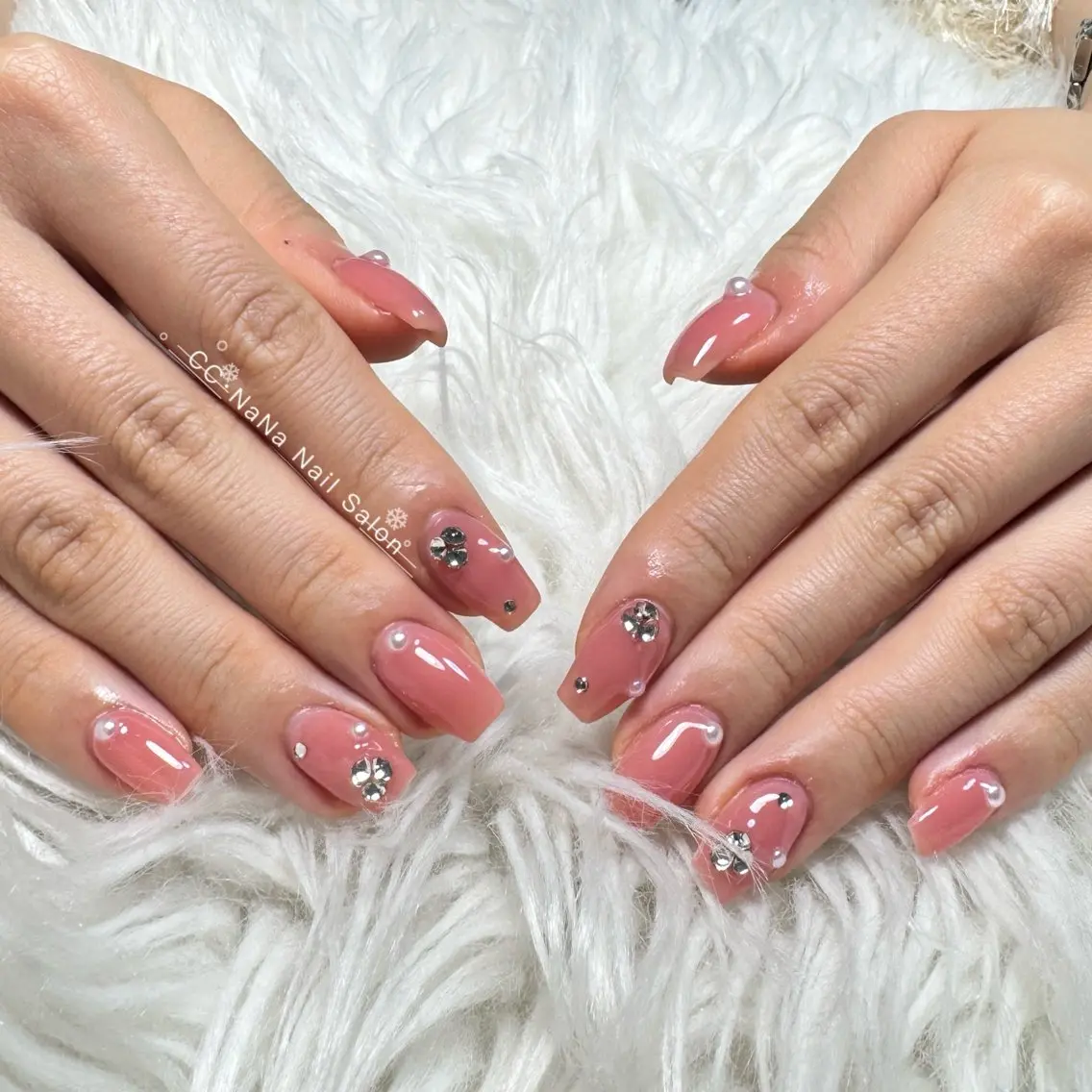 ネイル 持ち込み シンプルネイル ハンドネイル 💎CC・NaNa 韓国風ネイル🌙Cのネイルデザイン