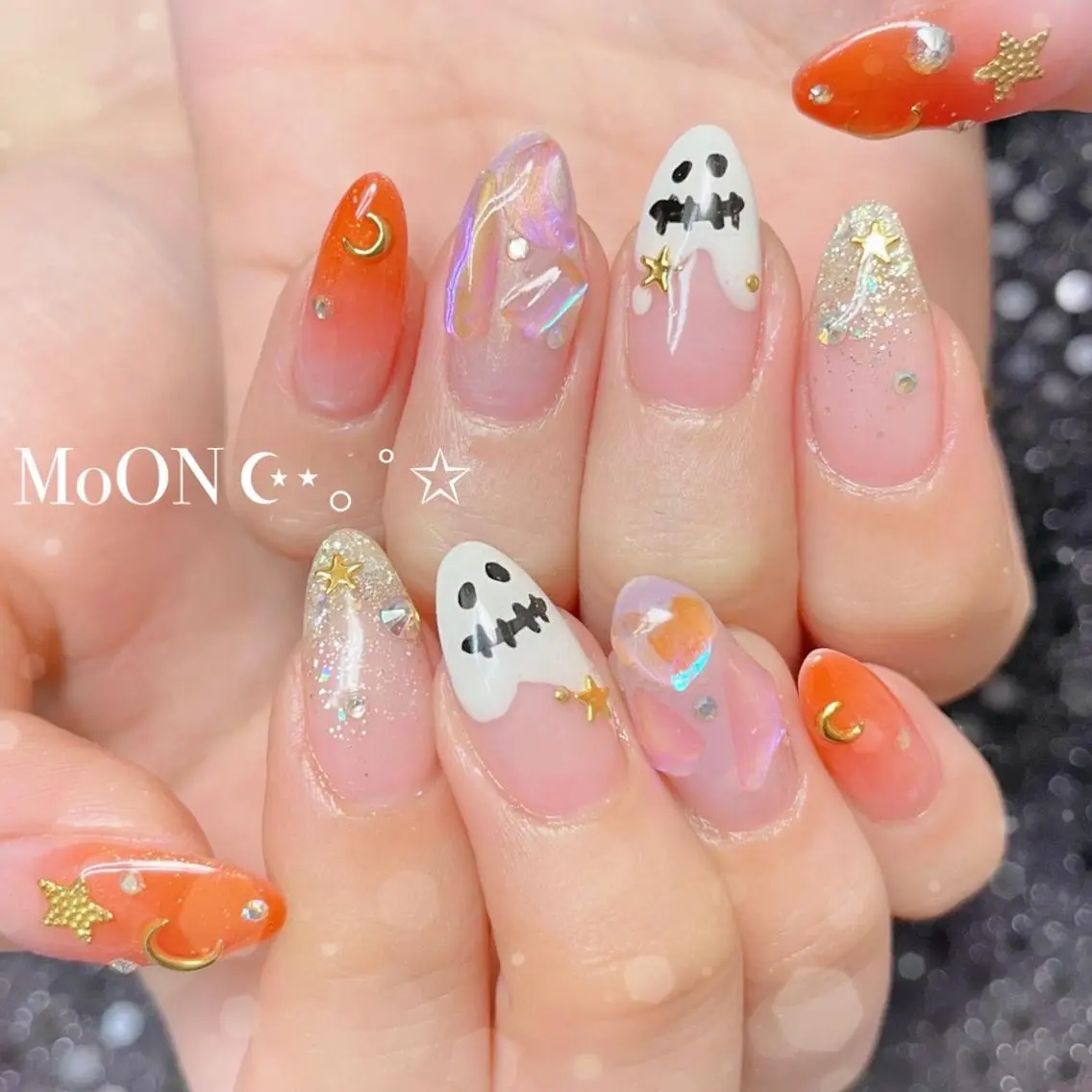 ネイル ハンドネイル ハンドケア MoON...❤︎ MeGuのネイルデザイン