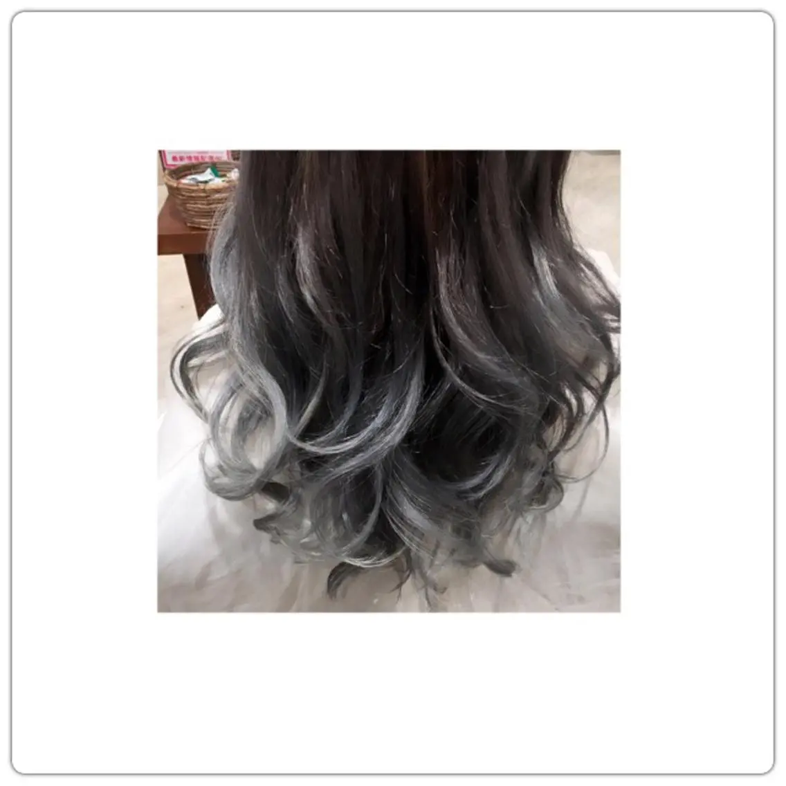 ロング カラー アッシュ グラデーションカラー ホワイトアッシュ 【メンズカット】 澤下瑛一のヘアスタイル