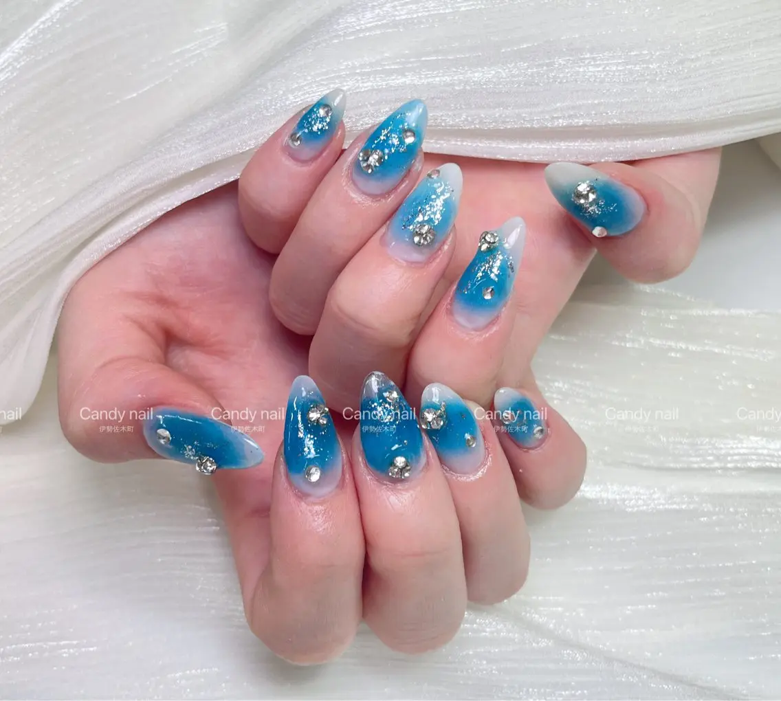 ネイル ハンドネイル candy nail 韓国風ワンホンネイルのネイルデザイン