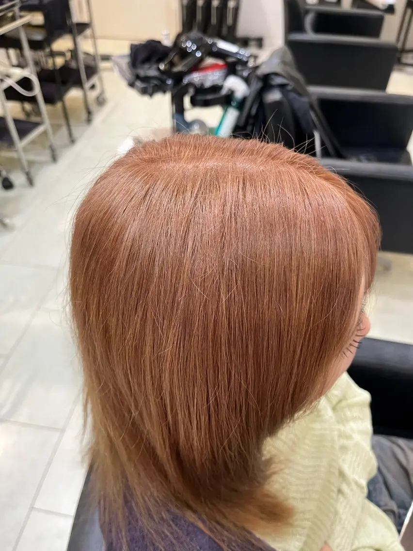 カラー ベージュカラー ブリーチ Shimose Yukaのヘアスタイル