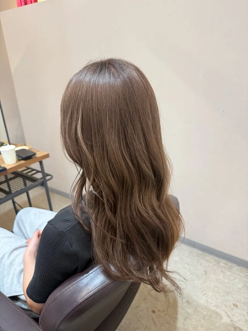 セミロング カット ヘアカラー トリートメント 透明感カラー🫧 🍒久留米美容室のヘアスタイル