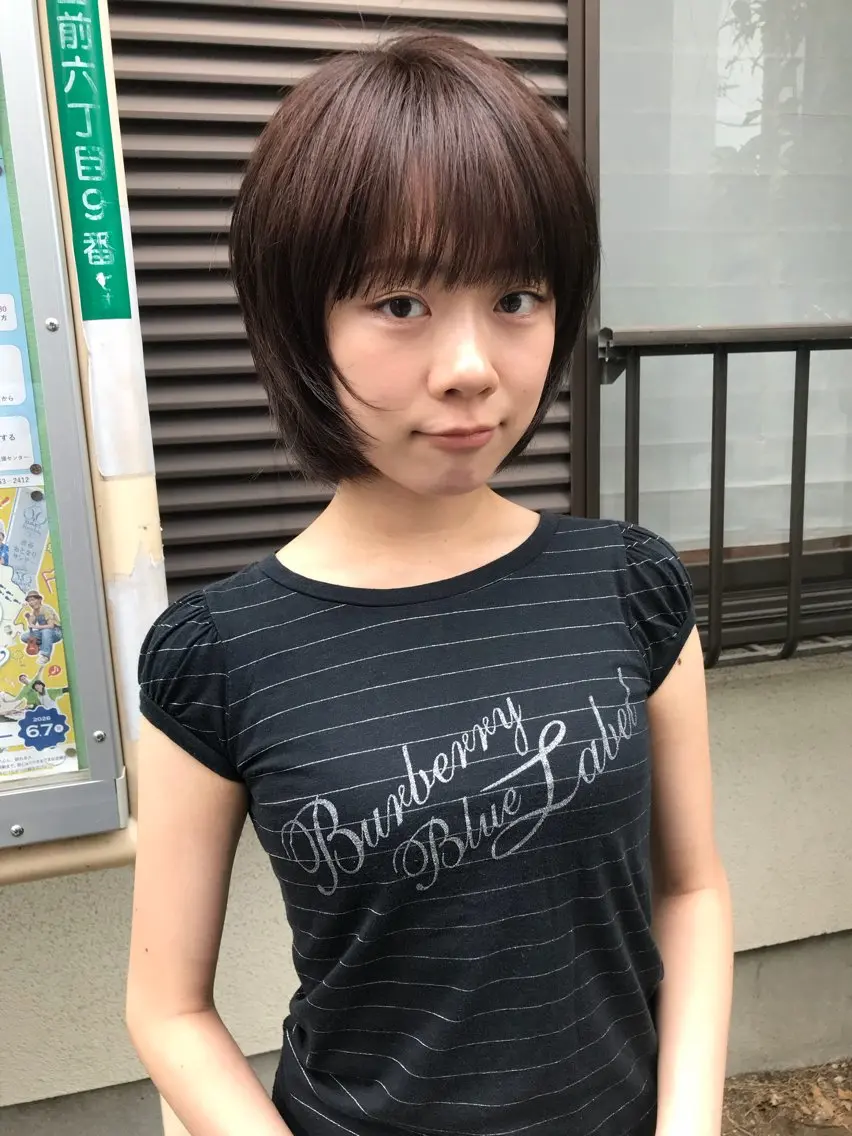 ミディアム カラー カット ヘアカラー トリートメント 赤み消しカラー/ ミントカラー/トモキのヘアスタイル