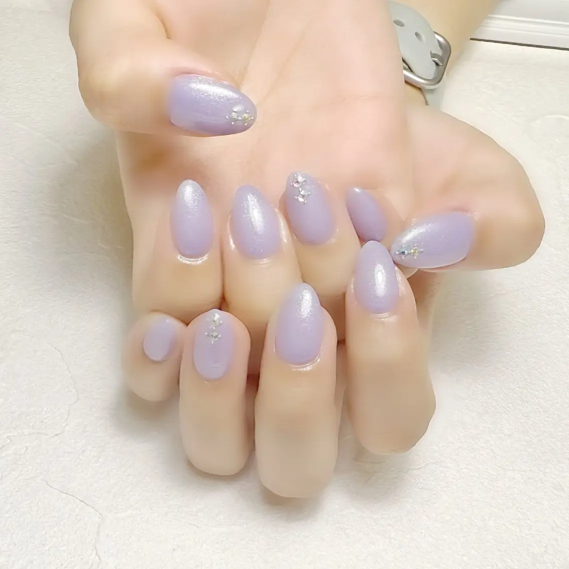 ネイル オフィスネイル ワンカラーネイル 冬ネイル rouse nail RISATOのネイルデザイン