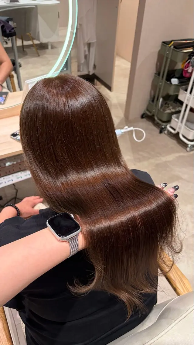 ロング カラー ヘアカラー 🎀暖色カラー/ ハナ🎀のヘアスタイル