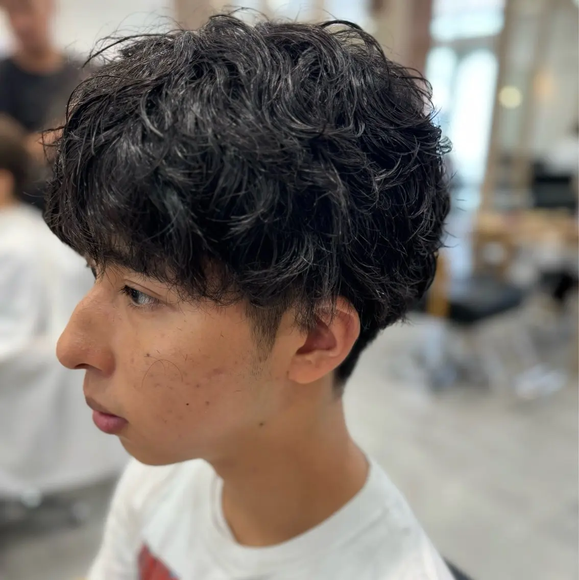 メンズ カット パーマ 永田 まどかのヘアスタイル