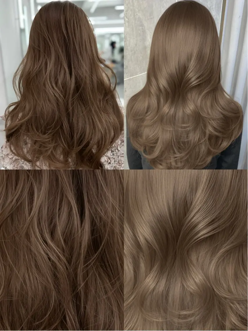 ロング カラー カット ヘアカラー トリートメント 顔まわりの神様✨ 透明感カラー藤嶋秀幸のヘアスタイル