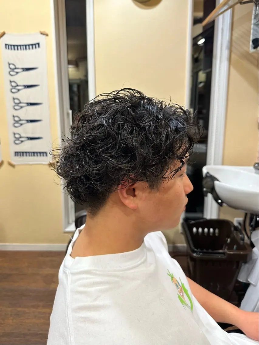 パーマ メンズ 刈り上げ AMANO KOAのヘアスタイル