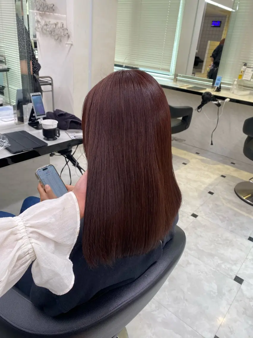 カラー ♥️韓国風透明感 暖色misa♥️のヘアスタイル