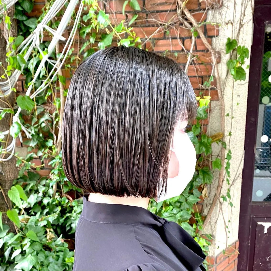 ミディアム カラー ヘアアレンジ ワンレンボブ ボブ ✨レディース✨ 今だけカット￥０大石のヘアスタイル