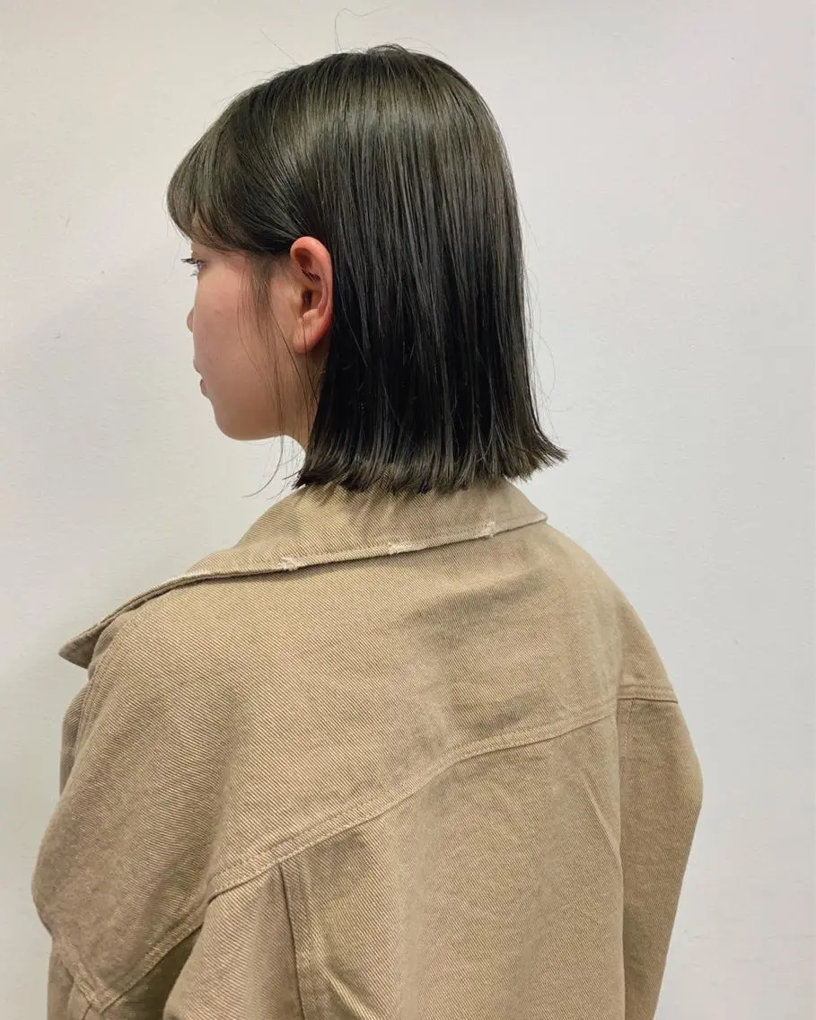 透明感カラー＋毛先・枝毛カット＋3stepシルクトリートメント※赤みや黄みが出る方、ぜひご相談ください！#ワンカラーの写真