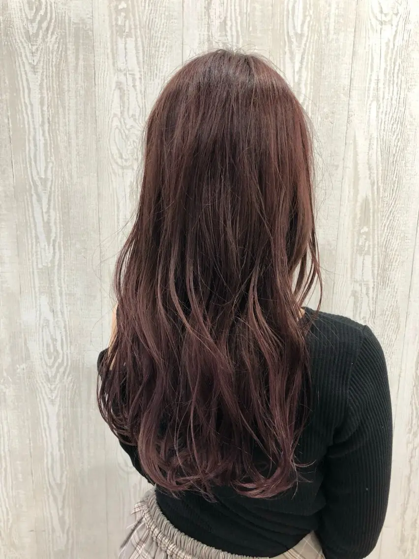 ロング カラー ブラウンカラー ピンクカラー ピンクブラウン 🎀 REINAのヘアスタイル