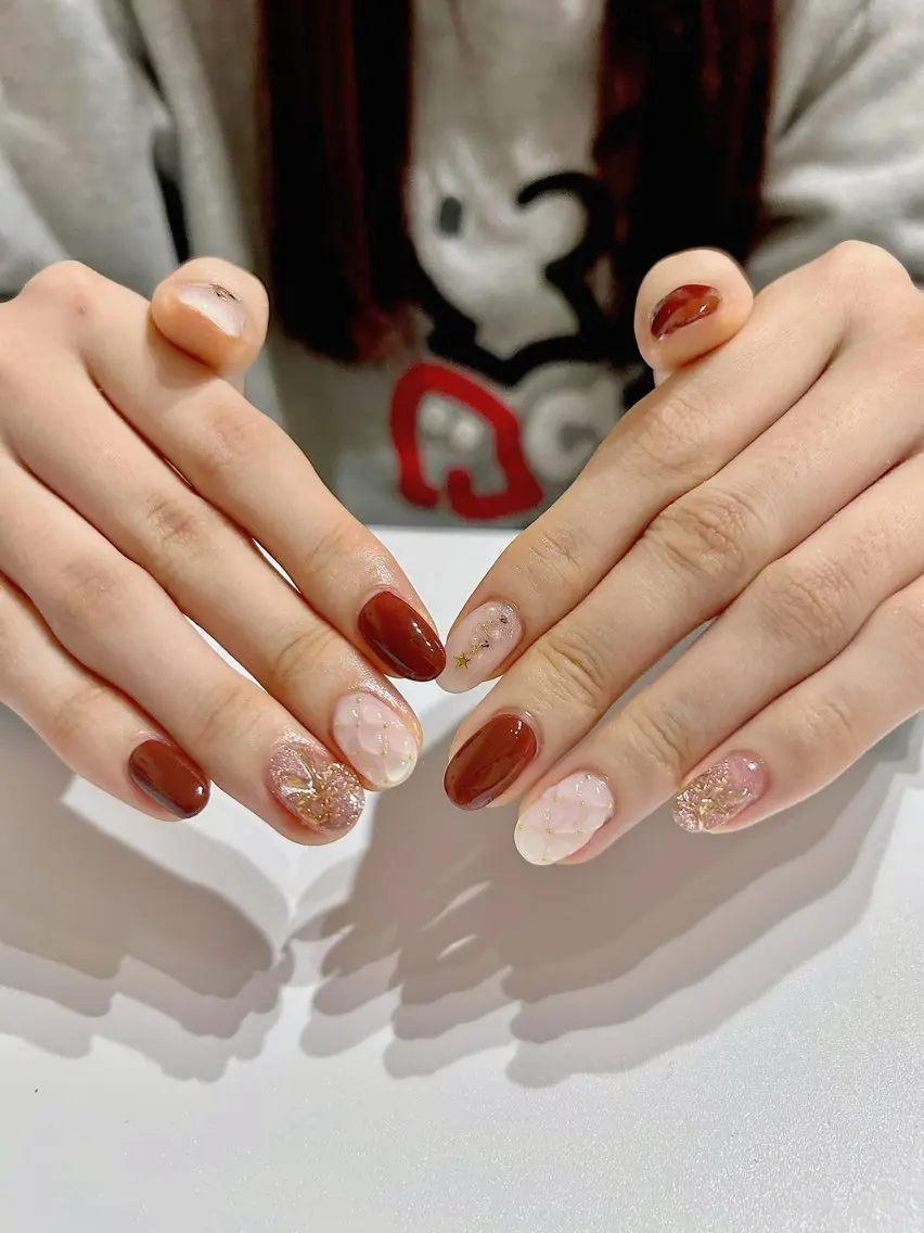 ネイル 冬ネイル クリスマス nail salon moiのネイルデザイン
