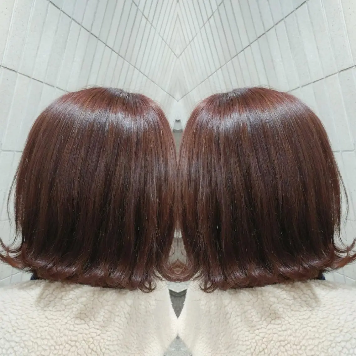 ミディアム カラー Cecilhair 店長松本のヘアスタイル