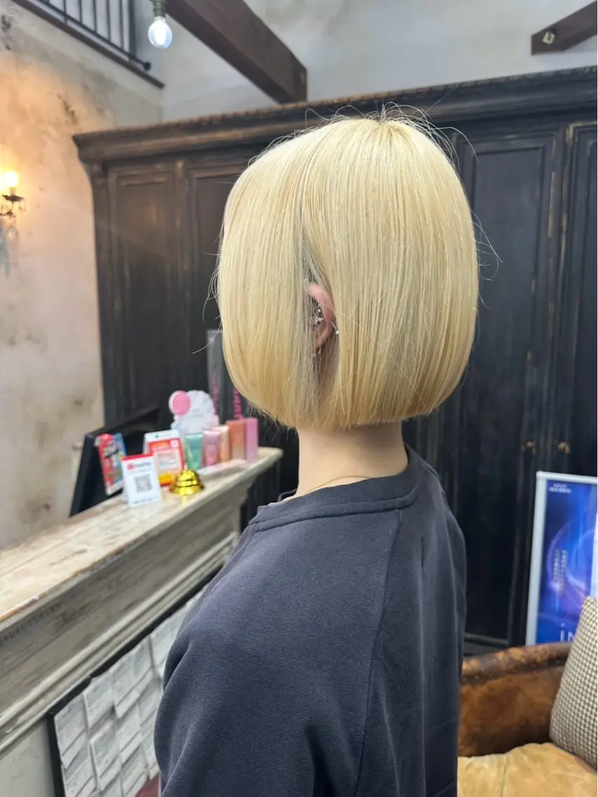 カラー ふたつやゆら🤎ྀི カラー、縮毛矯正のヘアスタイル