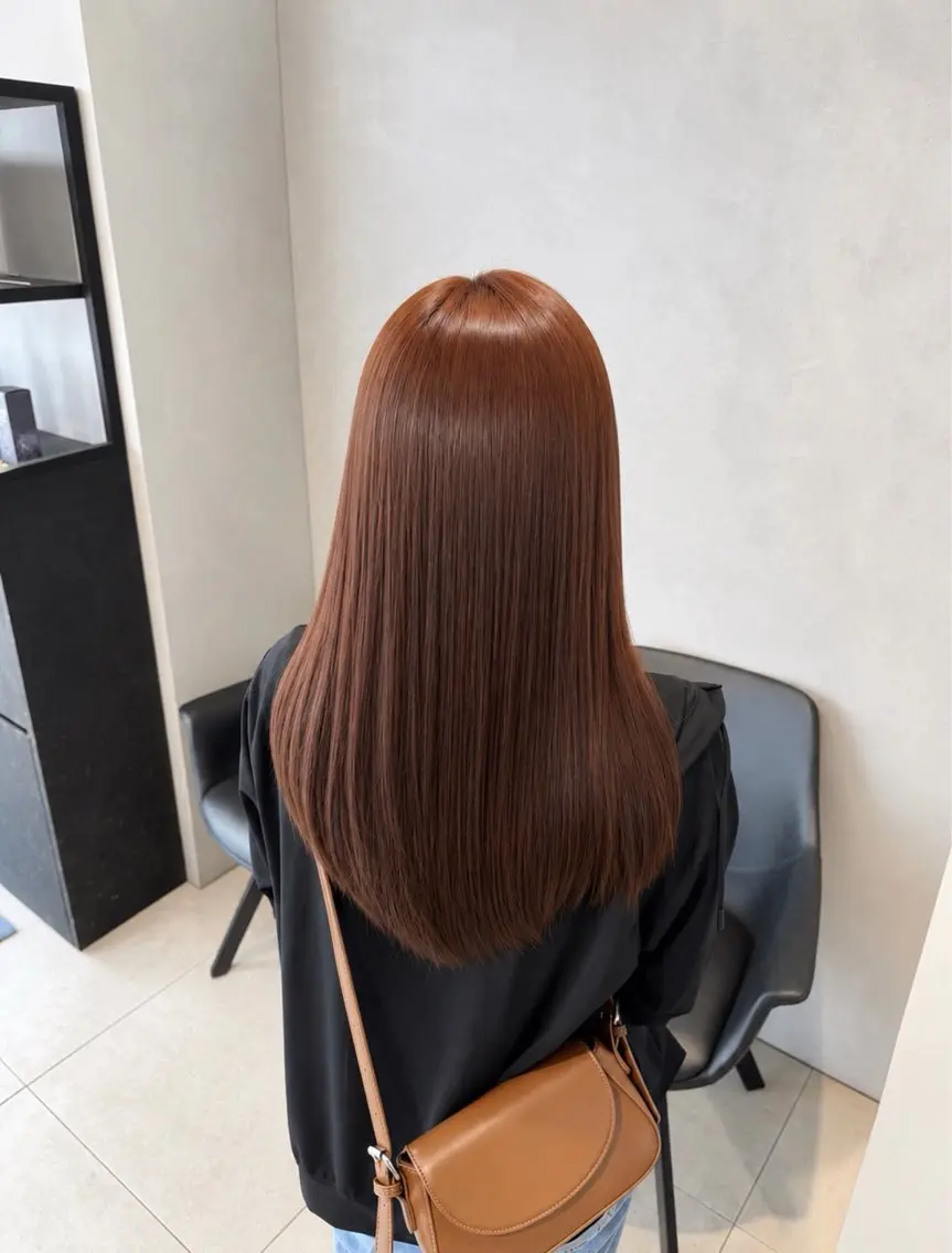 ロング トリートメント ヘアカラー トリートメント 安藤 美夢のヘアスタイル