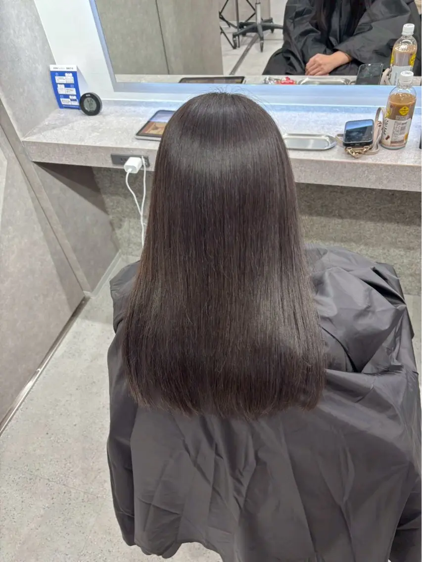 カラー ブリーチ ブリーチなしカラー ヘアカラー トリートメント Yoshiいろあそび 八王子/ハイトーンのヘアスタイル