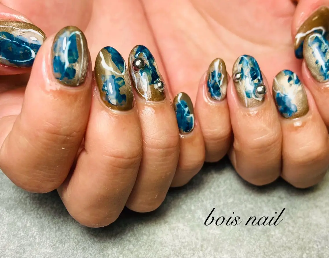 ネイル ハンドネイル bois nail ボワネイル北巽のネイルデザイン