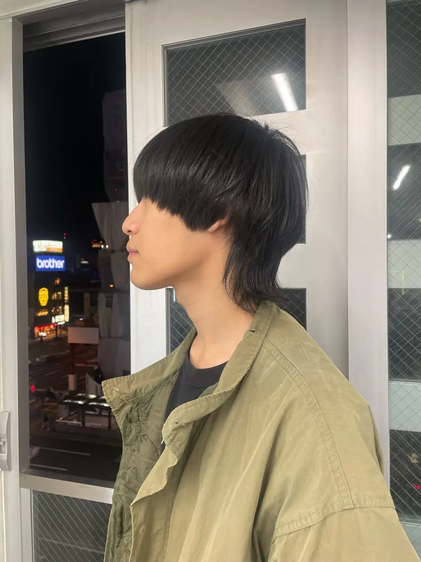 メンズ メンズウルフカット ウルフカット メンズウルフ🐺♡ ブリーチ♡ヘアメ🎀のヘアスタイル