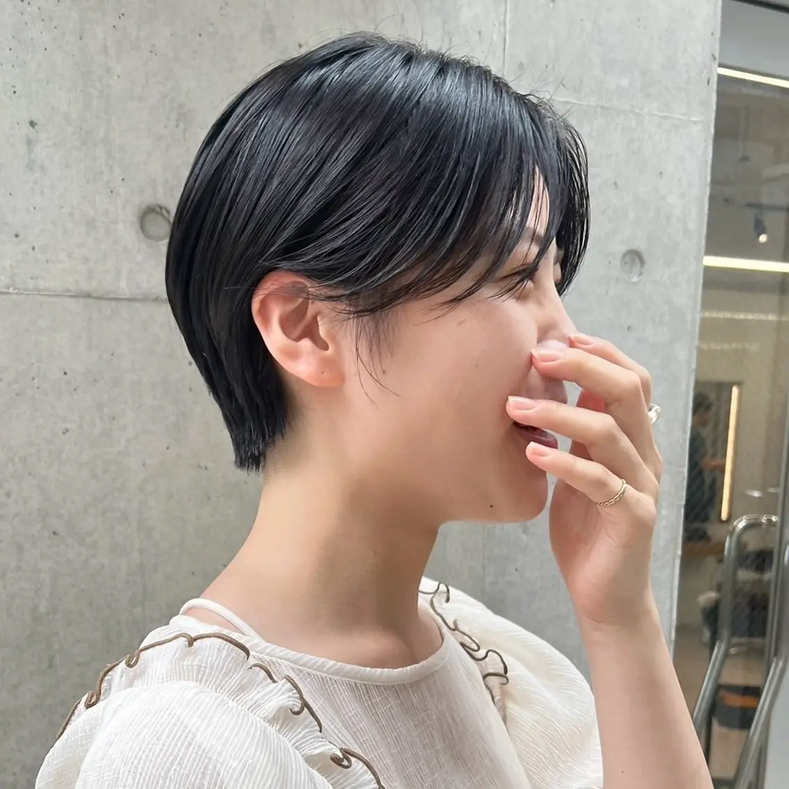 ショート カラー 🤍ブリーチなしカラ ー/渋谷/YUU🤍のヘアスタイル