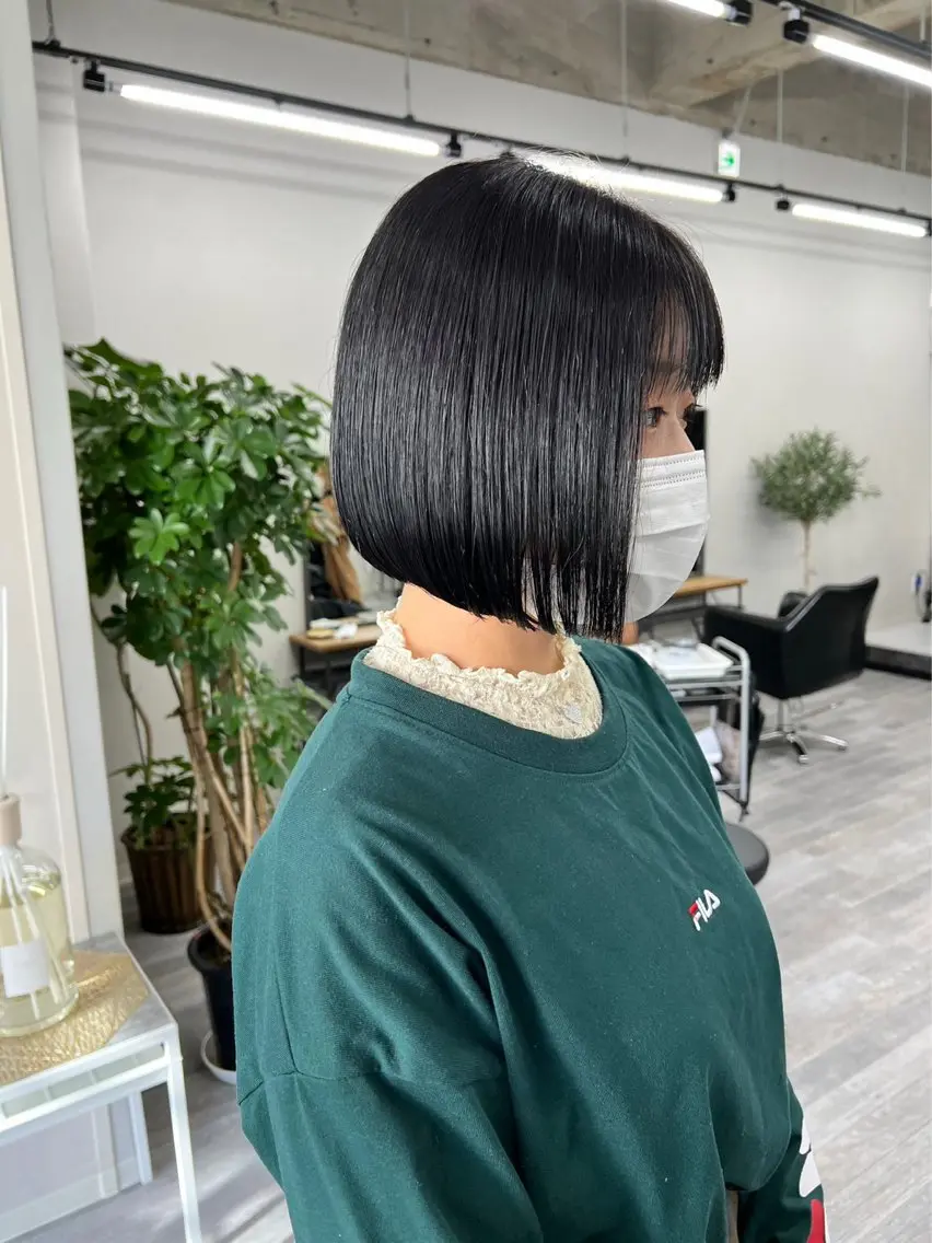 ミディアム ボブ トリートメント けいと髪質改善 全年齢リピート多数のヘアスタイル