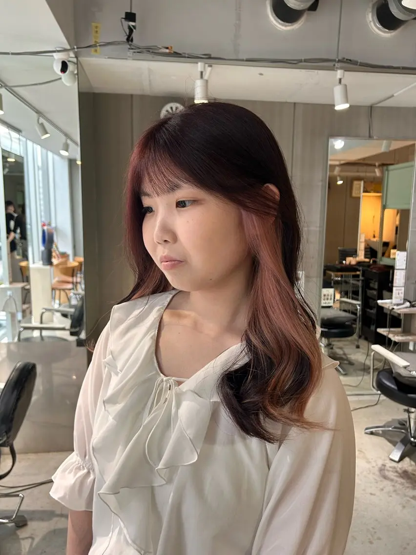 カラー インナーカラー 大阪美容室 Rioのヘアスタイル