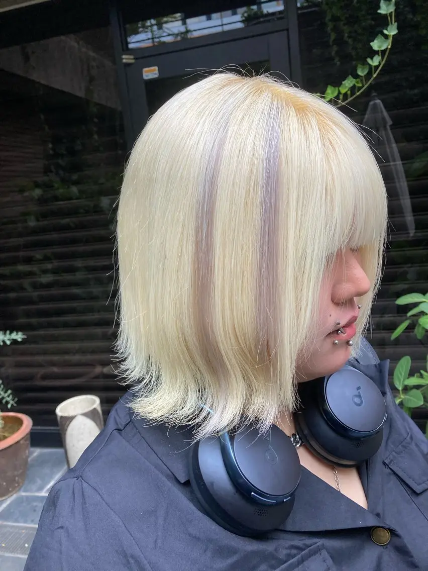 ショート カラー エクステ ✨最安値✨エクステ カラー🌼つきな🌼のヘアスタイル