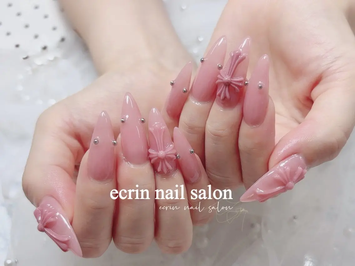 ネイル 韓国ネイル ネイルチップ ワンホンネイル ハンドネイル ハンドケア ecrin nail salon錦糸町のネイルデザイン