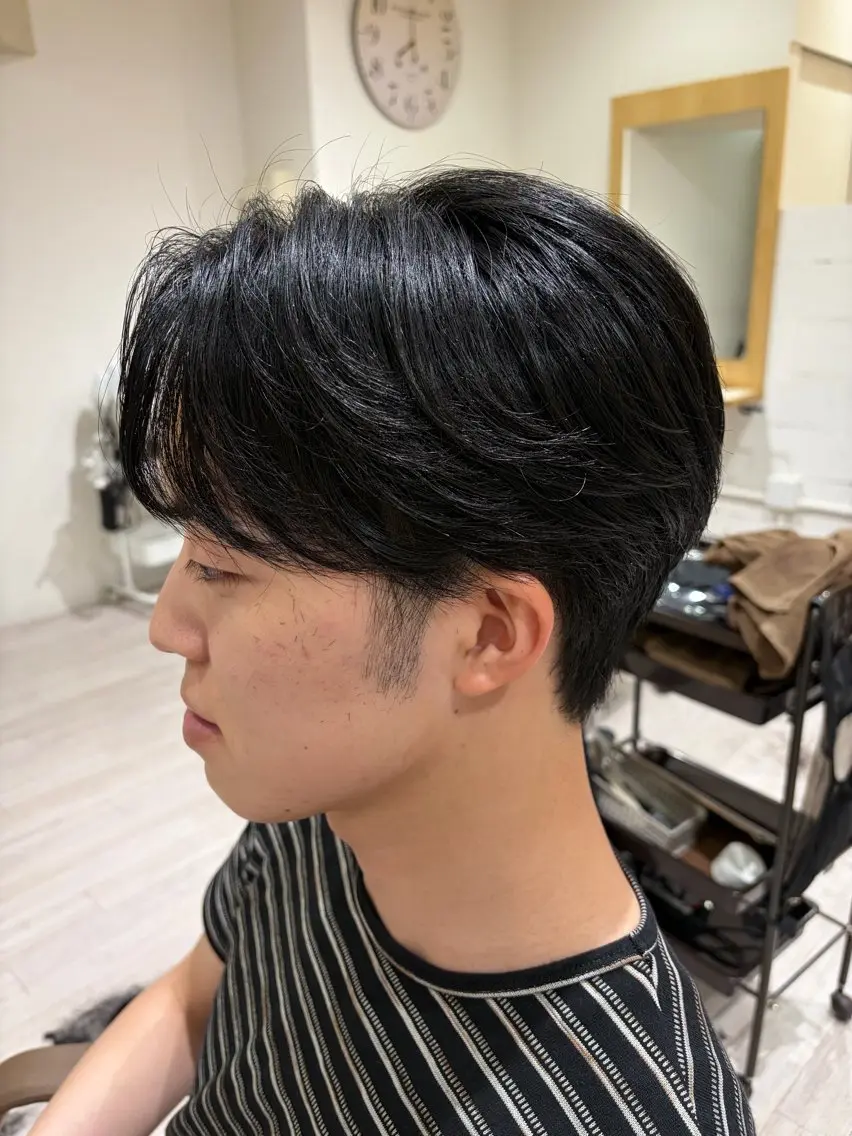メンズ センターパート 泰中 玲音のヘアスタイル