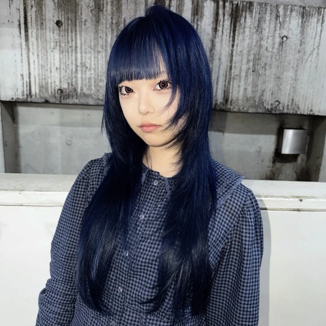 ロング カット ハイトーン/レイヤー /エクステ/ましろのヘアスタイル