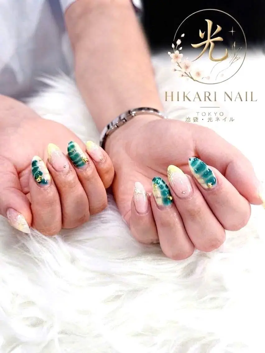 ネイル チークネイル 長さ出し フレンチネイル ガーリー ハロウィン ハンドネイル HikariNail Ikebukuroのネイルデザイン