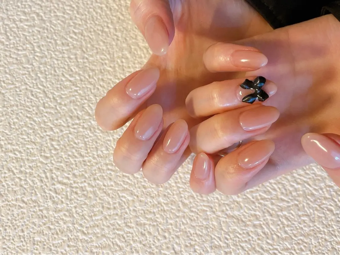 ネイル ジェルネイル 韓国ネイル メンズネイル ワンカラーネイル パラジェル kiki nail たまプラーザのネイルデザイン