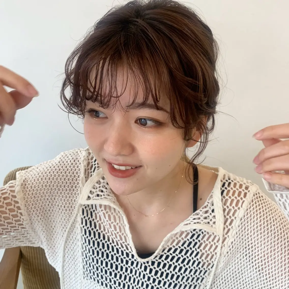 ミディアム 🐰桃山台/髪質改善 山亀のヘアスタイル