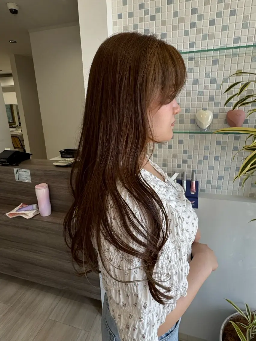 ロング カット ヘアカラー トリートメント 🌷岸 麻衣🌷のヘアスタイル