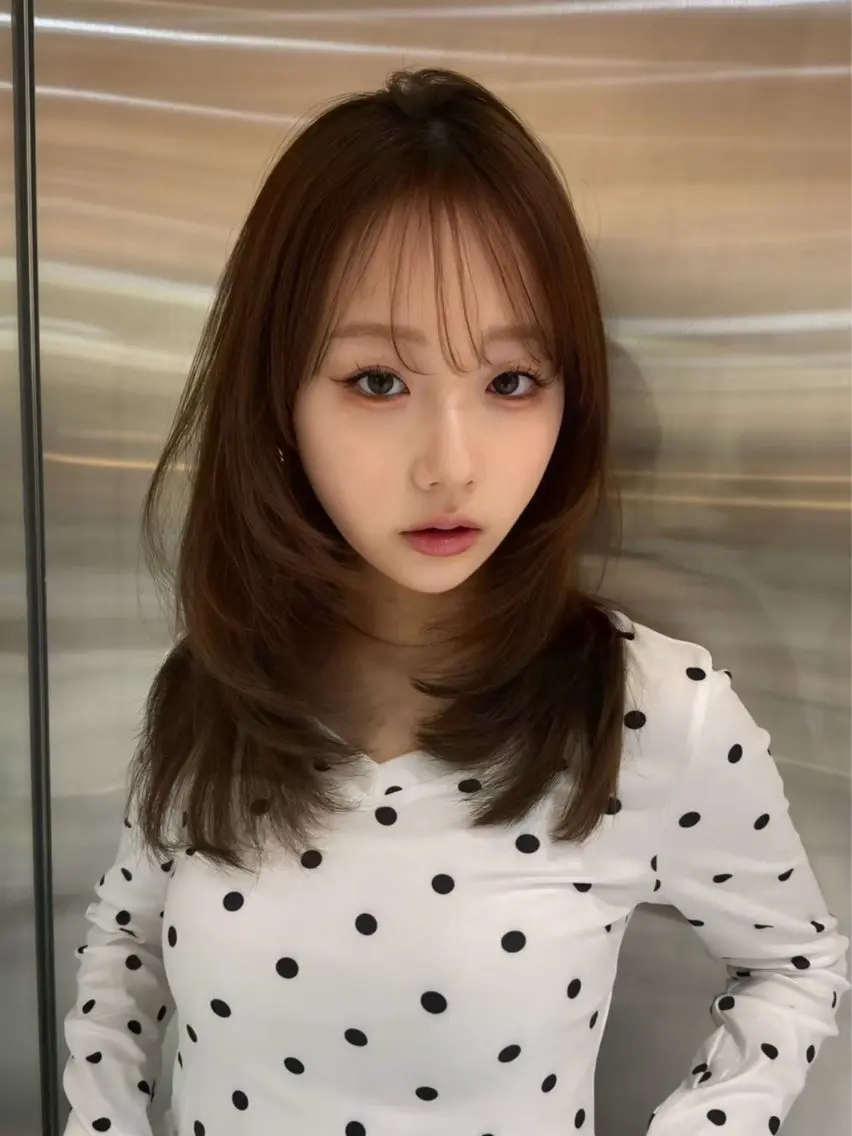 ミディアム カット 韓国トレンド💓‪ 阿部あんじゅのヘアスタイル