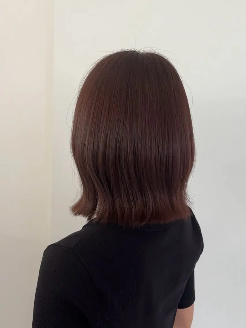ショート 切りっぱなしボブ ボブ 村上 奈南のヘアスタイル
