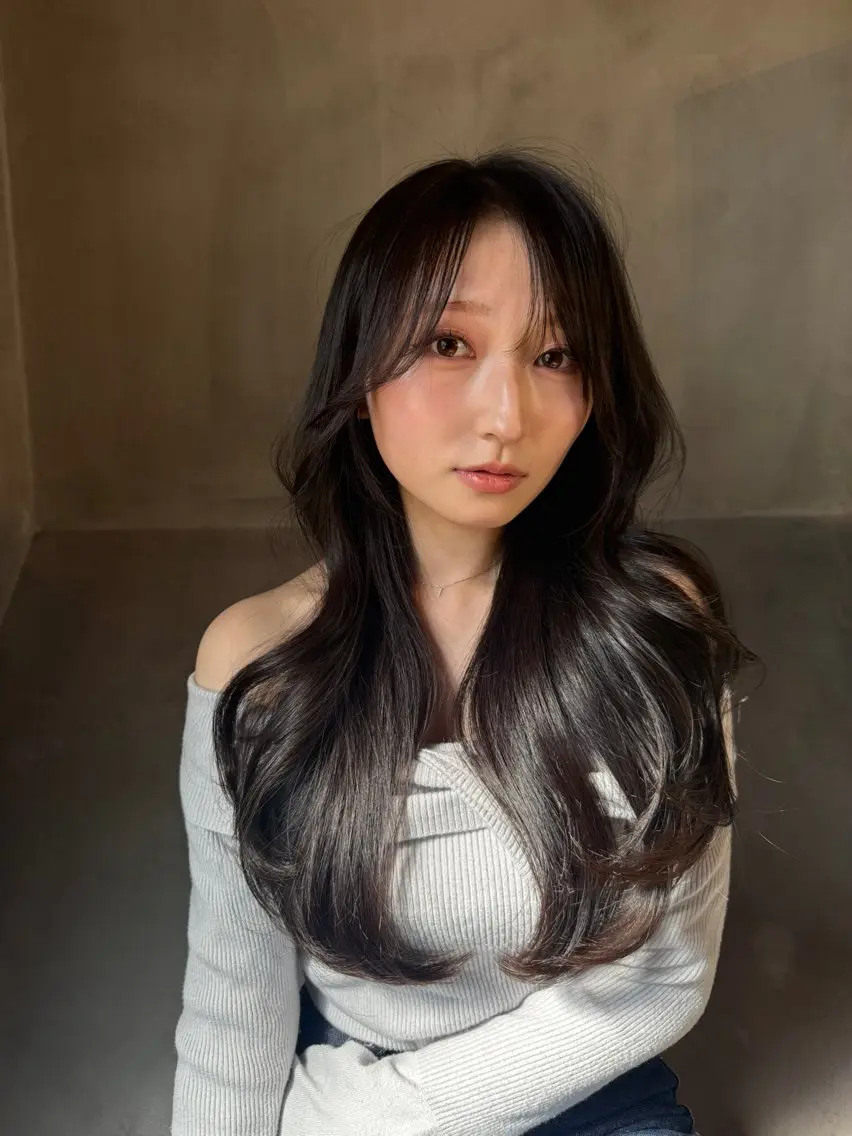ロング カラー 髪質改善 韓国風ヘア E難波店 代表 Koheiのヘアスタイル