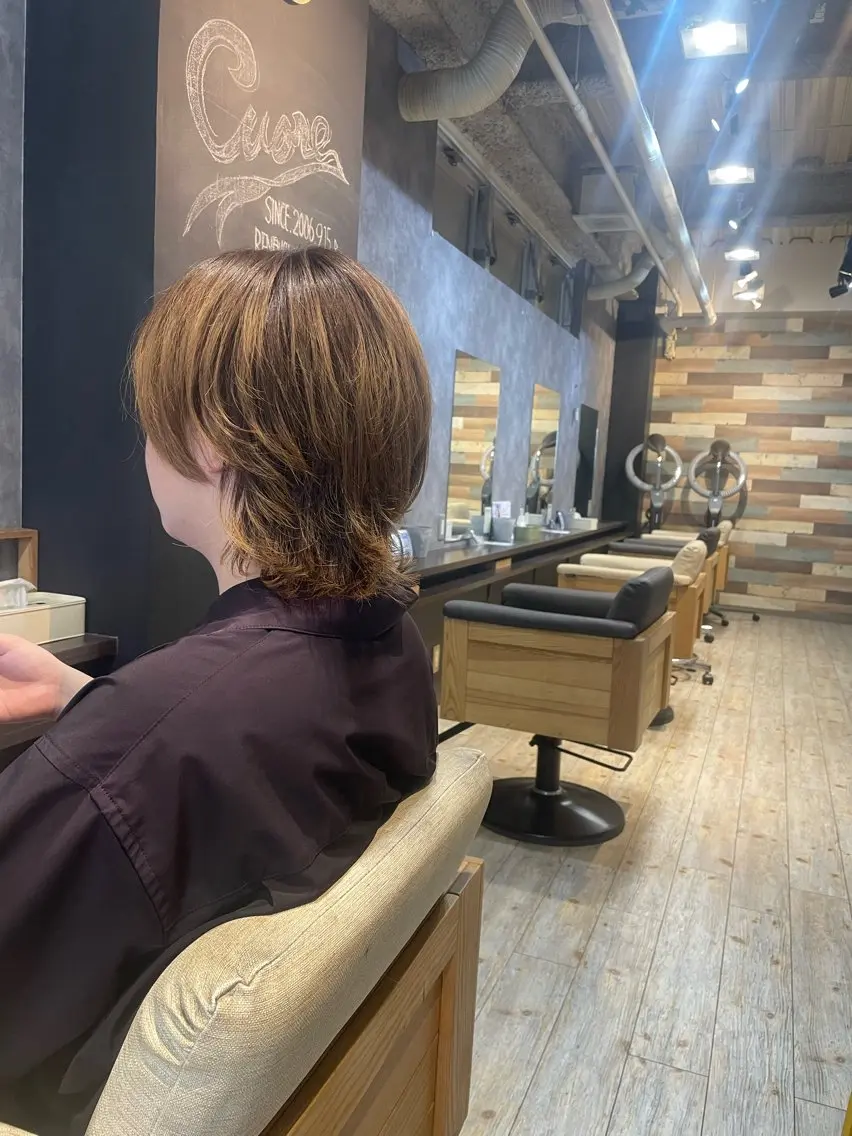 ショート カラー メンズ カット ヘアカラー パーマ 縮毛矯正 トリートメント エクステ ヘッドスパ ヘアセット cuore_ miriのヘアスタイル