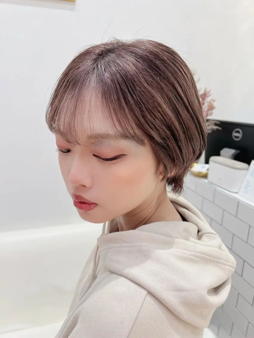 ショート カラー カット 堀井 凌平のヘアスタイル