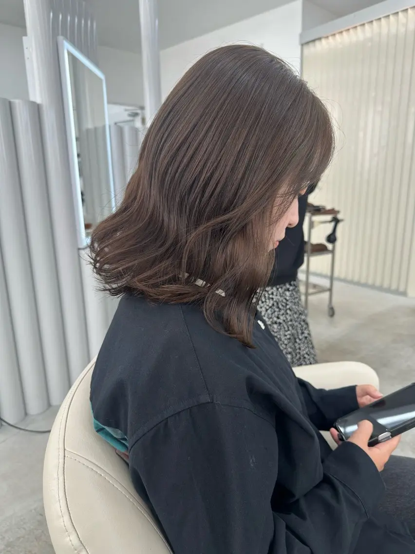 ミディアム カラー YUIMARL岡山店 MIRAIのヘアスタイル