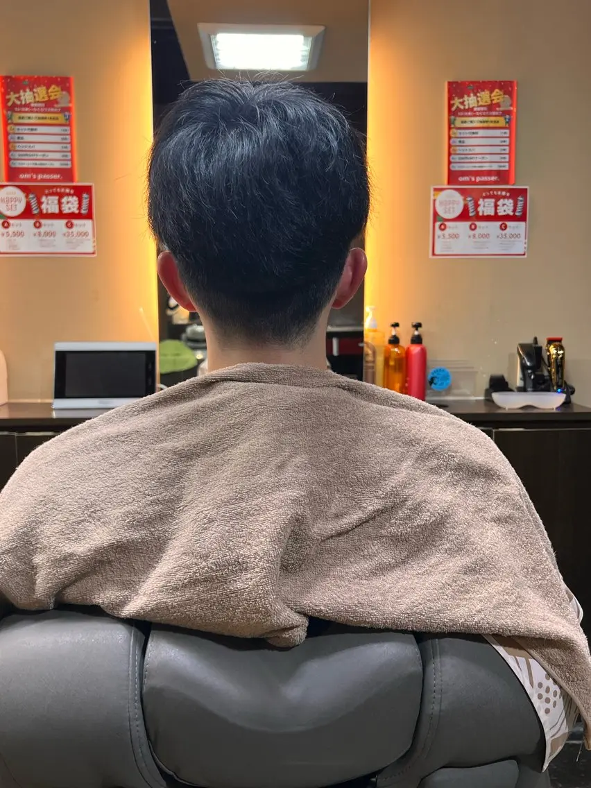 メンズ 七三 刈り上げ カット 澤田 大輝のヘアスタイル