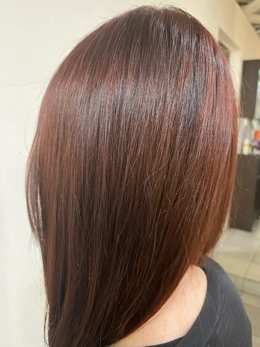 セミロング 髪質改善 阿部 祥大のヘアスタイル