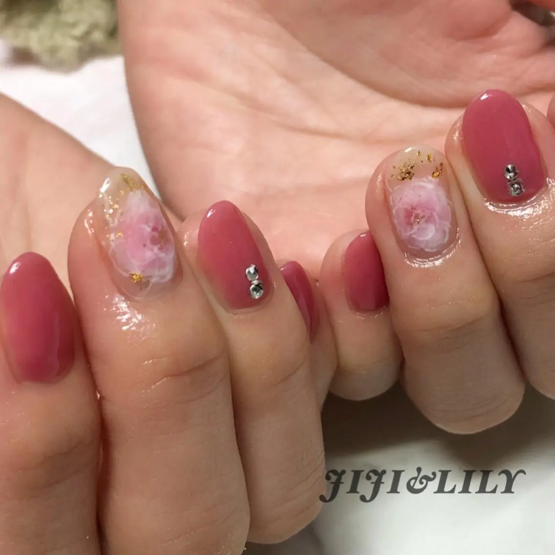 ネイル フラワーネイル ストーンネイル 豊田 圭子のネイルデザイン