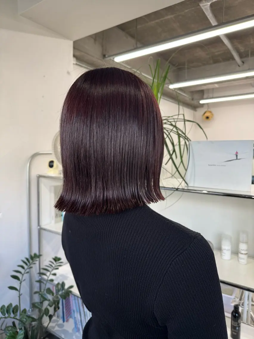 ミディアム ヘアカラー Yuzu .のヘアスタイル