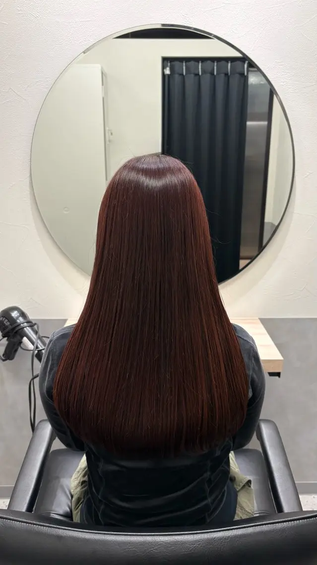 カラー レッドカラー そら/ショートカット 募集中❕のヘアスタイル