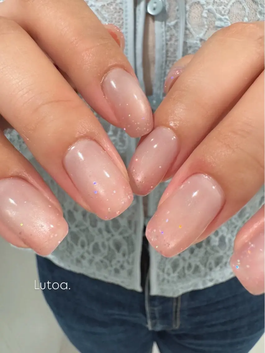 ネイル ジェルネイル オフィスネイル パラジェル ピンク シンプルネイル ハンドネイル Lutoa. ♡misaのネイルデザイン