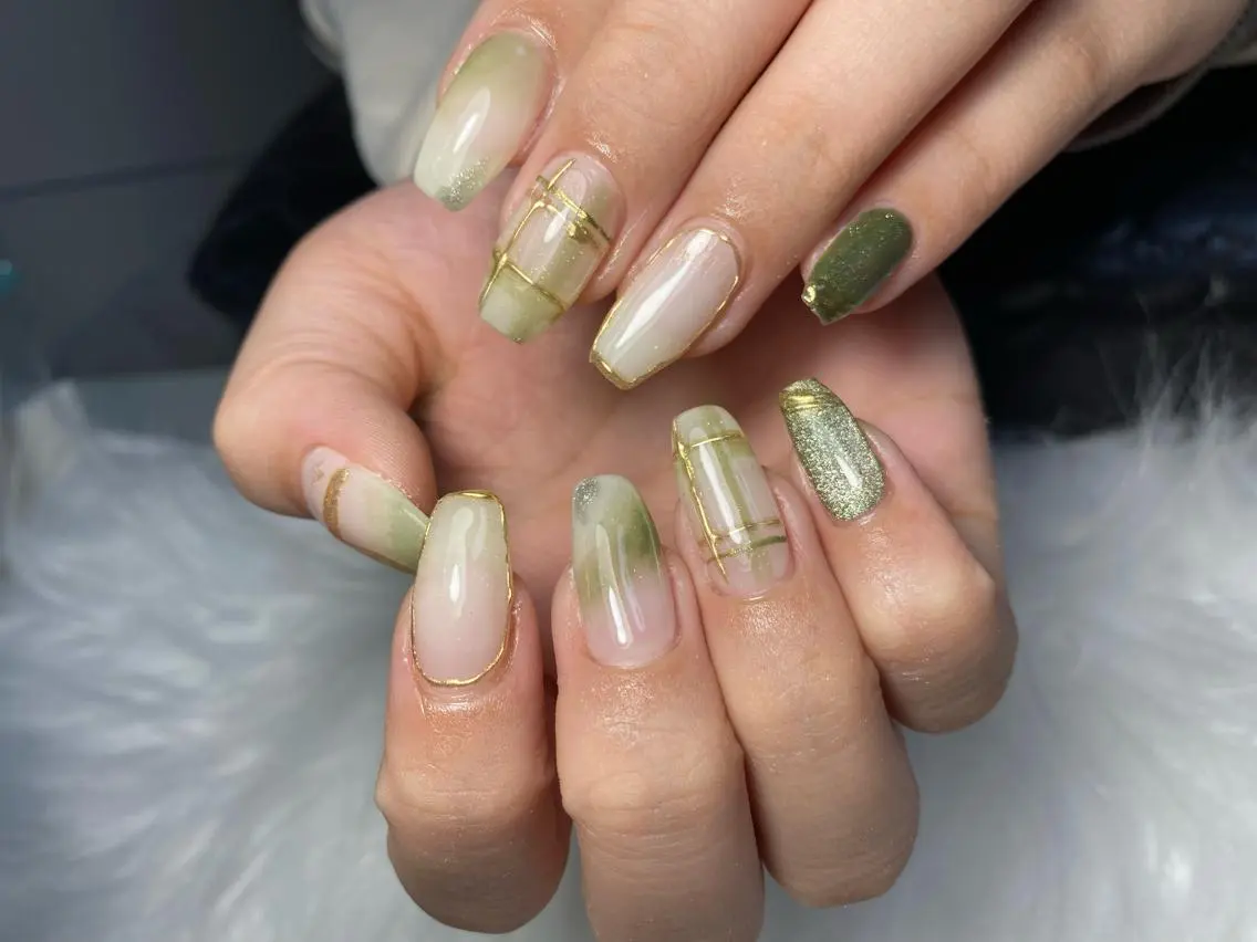ネイル ハンドネイル Mana‪ ‪·͜· ❤︎‬のネイルデザイン